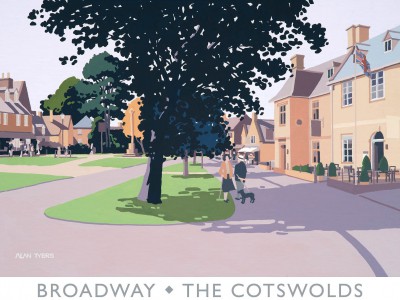 British Print Artist Alan Tyers - Broadway - The Cotswolds