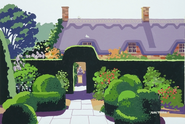 ALAN TYERS - corner of hidcote manor gardens, the cotswolds