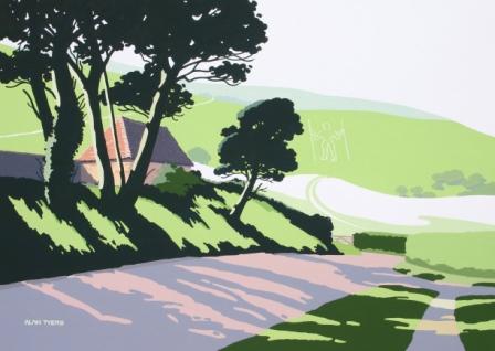 ALAN TYERS - the long man at wilmington, the south downs