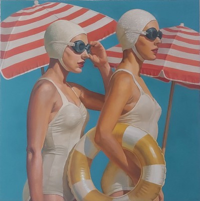 Allan Wilkie - Sunny Afternoon at the Lido