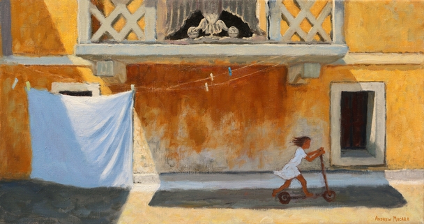 Washing Line and Scooter Girl, Karpathos