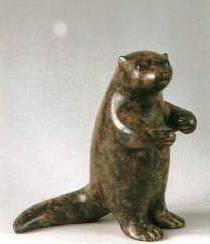 ANITA MANDL - standing otter cub