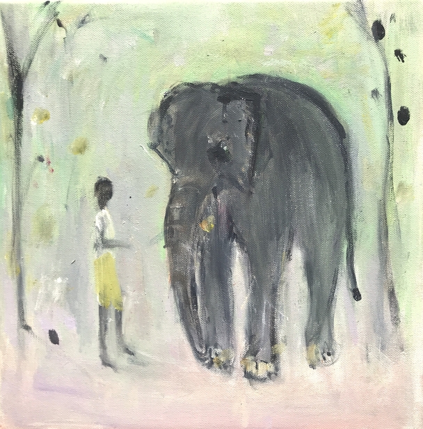 ANN SHRAGER - elephant and boy