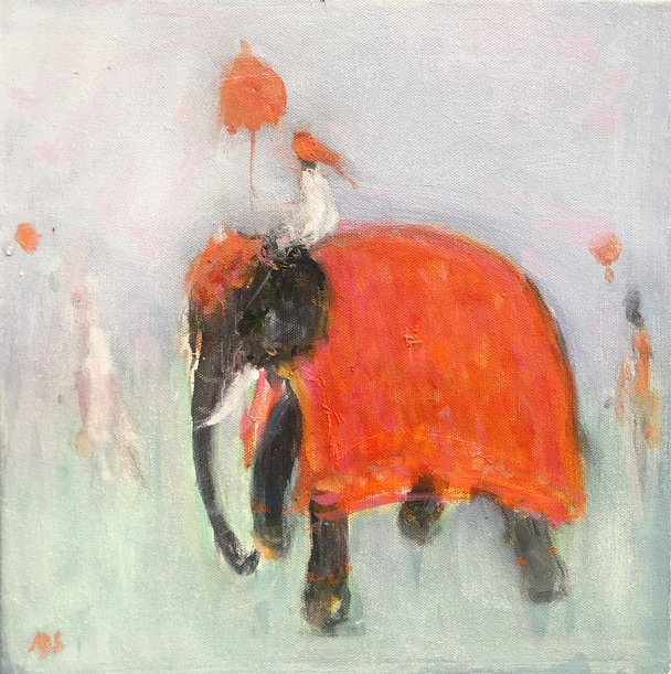 Festival Elephant (Red)