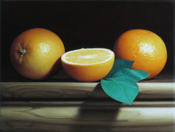 ANTHONY ELLIS - still life with oranges