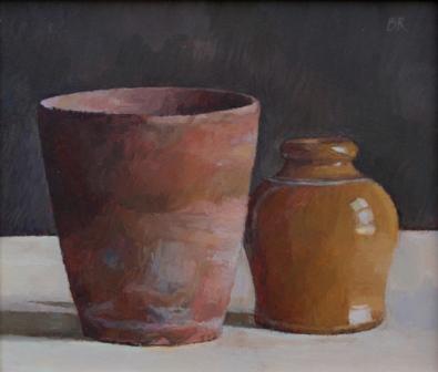 BARBARA RICHARDSON - still life: old pots