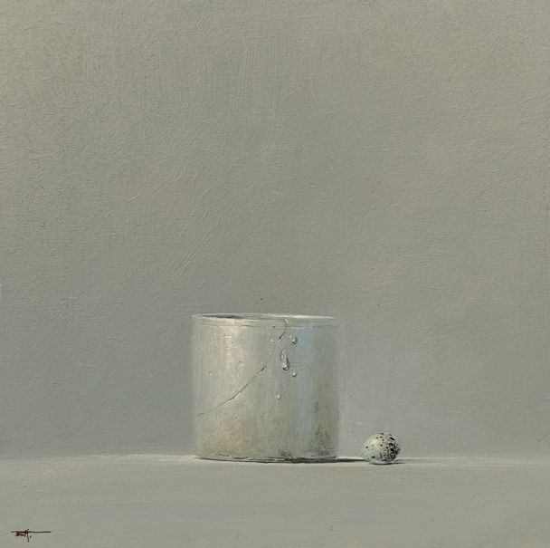 Vessel and Goldfinch Egg