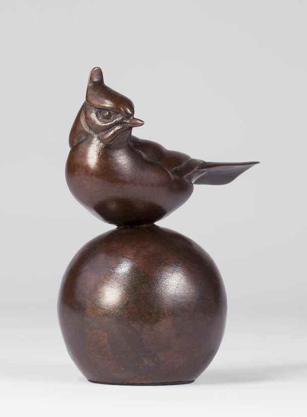 British Sculptor CARL LONGWORTH - Tufted Tit (Edition 35/175)
