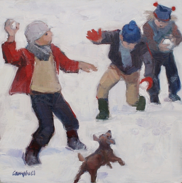 CATRIONA CAMPBELL - snowball fight