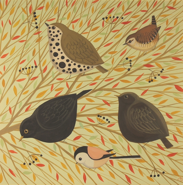 Catriona Hall - Birds in Branches