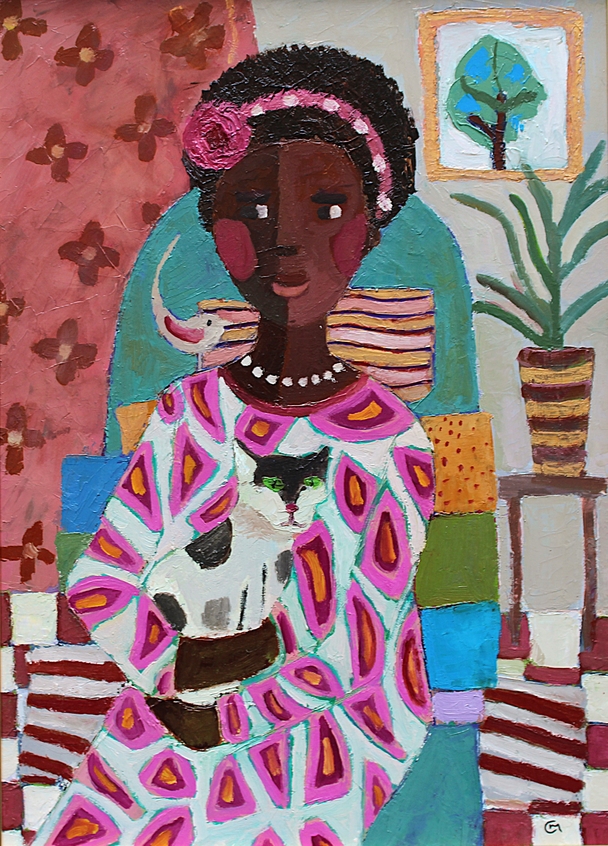 Scottish Artist Catriona Millar - Nadine at Home