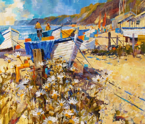 Boats, Tarps and Daisies, Budleigh Salterson