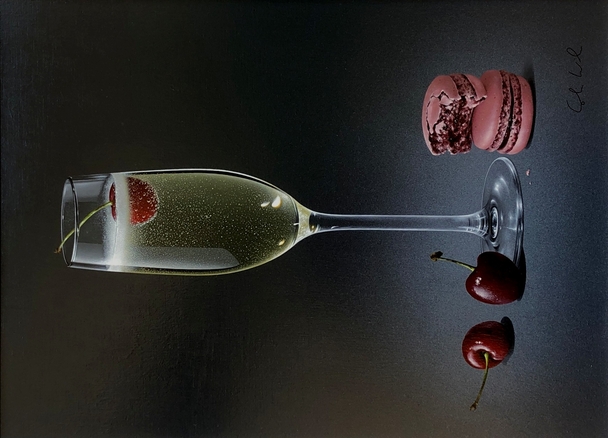 Macarons and Cherries