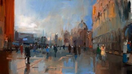 DAVID ATKINS - san marco on a winter's day