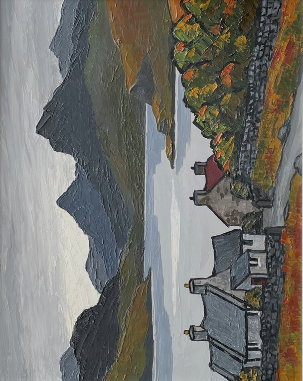 DAVID BARNES - cottages beside the loch