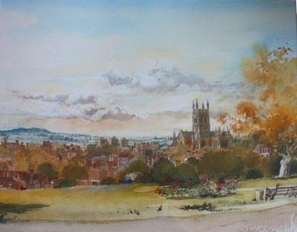 David Birtwhistle - A Prospect of Worcester from Fort Royal Hill
