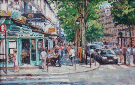 DAVID FARREN - street corner cafe, paris