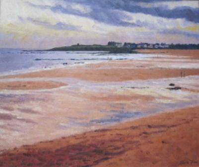 Elaine Fine - Stormy Clouds over Elie Beach, Fife