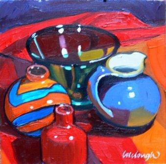 Composition with Tiger Vase