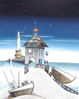 British Print Artist GARY WALTON - The Perfect Night