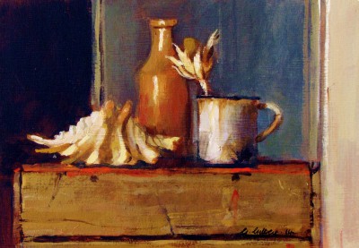 Bottle, Mug and Shell