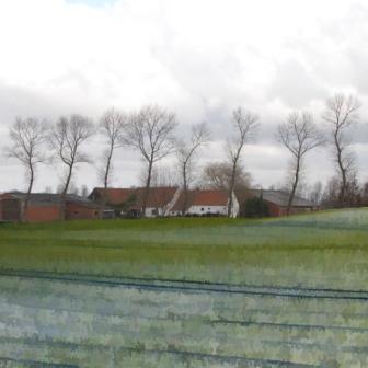 IAN LEDWARD - a dusting of snow in flanders