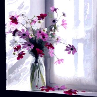 Pink and White Wild Flowers II