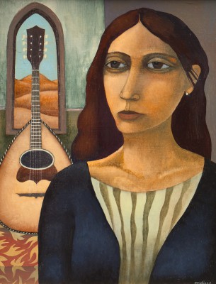 Portrait with Mandolin