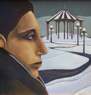 Scottish Artist Ian Mcwhinnie - Evening, Quebec