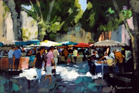 Sunlight, Market Day, Aix (study)