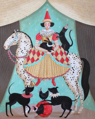 British Artist JANE WINTON - Circus Pony