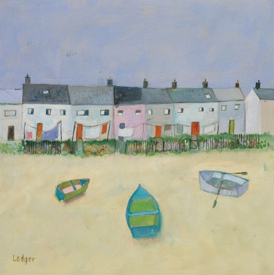 British Print Artist Janet Ledger - Kippers and Cottages