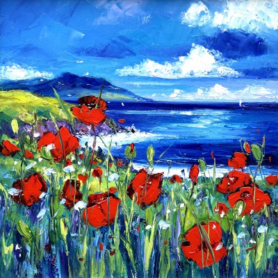 Clifftop Poppies, Isle of Arran