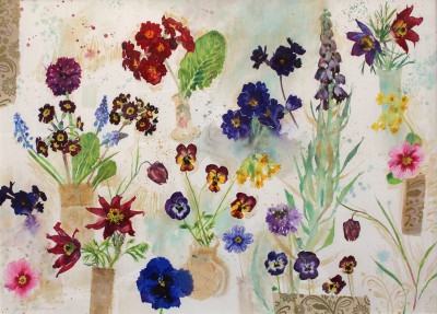Scottish Artist Jenny Matthews - First of the Spring Flowers