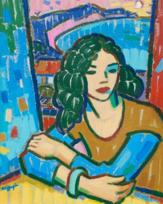 Young Woman at the Table 