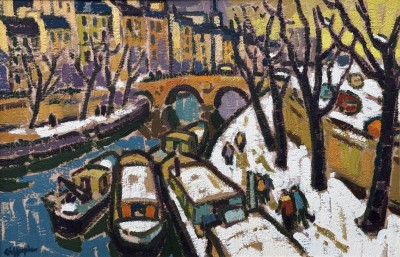 Barges on the Seine, Paris