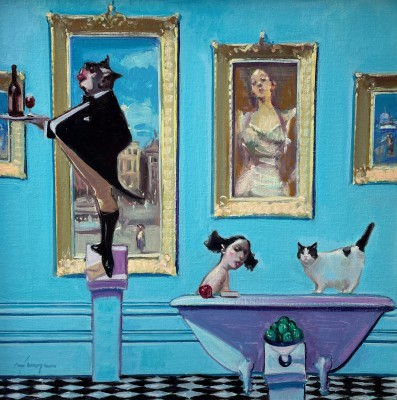 Scottish Artist JOE HARGAN - A Little Red