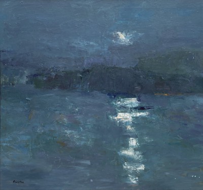 JOHN KINGSLEY - moonlit loch, sutherland   