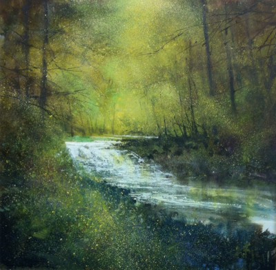 River Usk Hot Summers Day