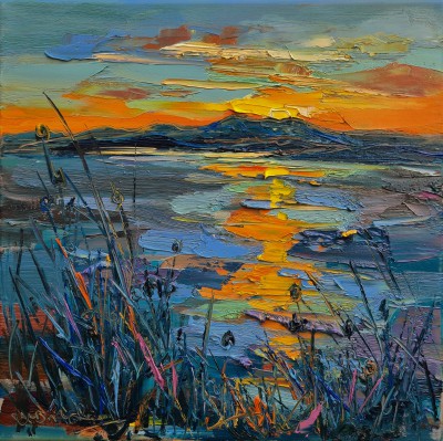 JUDITH BRIDGLAND - sunset, north ledaig