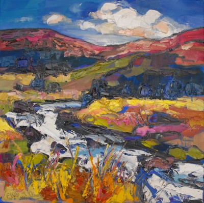 JUDITH BRIDGLAND - rushing autumn burn, argyll
