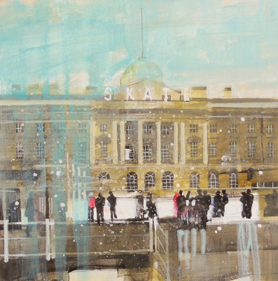 Skating at Somerset House, London