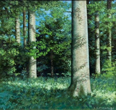 LOUIS S MCNALLY - blue woods