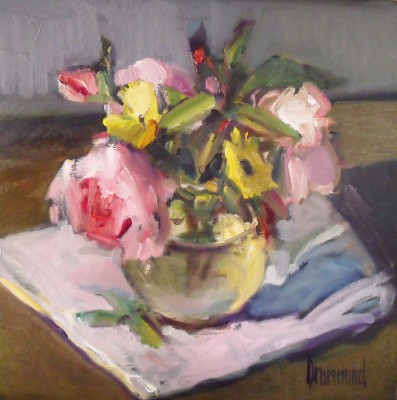 Scottish Artist MARION DRUMMOND - A Posy from my Garden