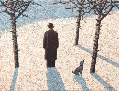 MARK EDWARDS - dog watching a crow