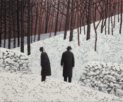 British Artist MARK EDWARDS - Watching the Fire