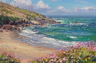 British Print Artist Mark Preston - Blue Sky and Thrift