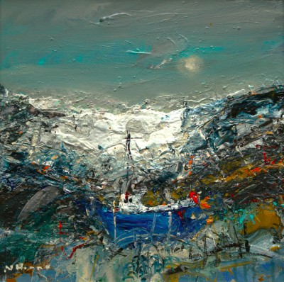 Scottish Artist NAEL HANNA - White Waves, West Coast Scotland