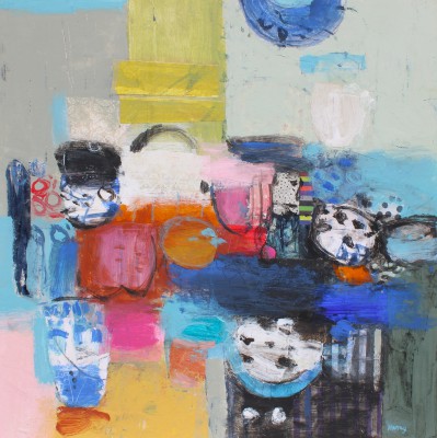 Scottish Artist PAUL MURRAY - Table and Chinese Vase