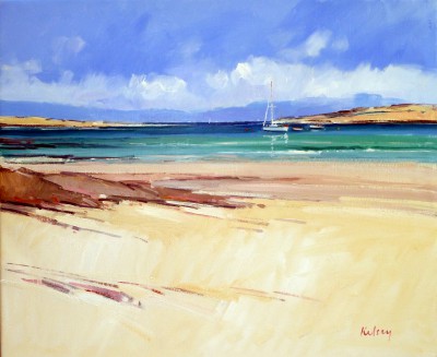 Boat Moorings Off Iona     